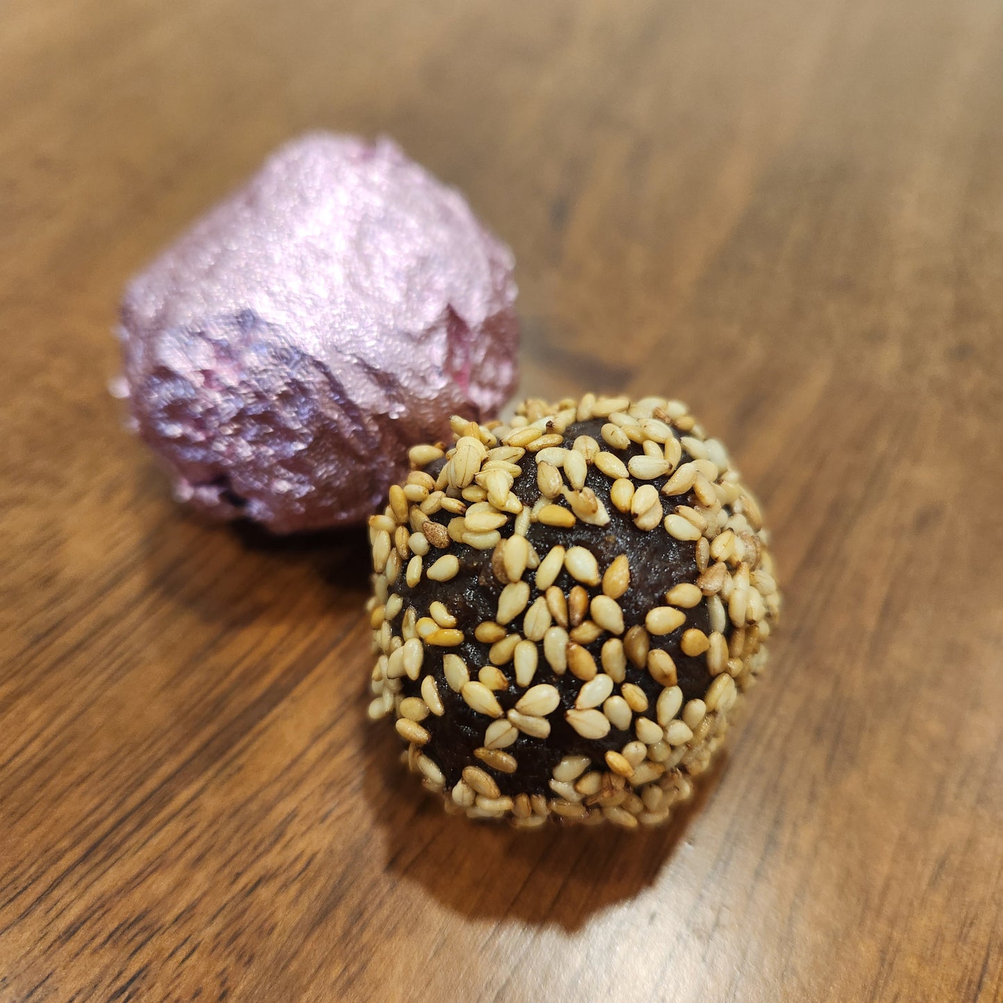 Tahini and Sesame Date Truffles
