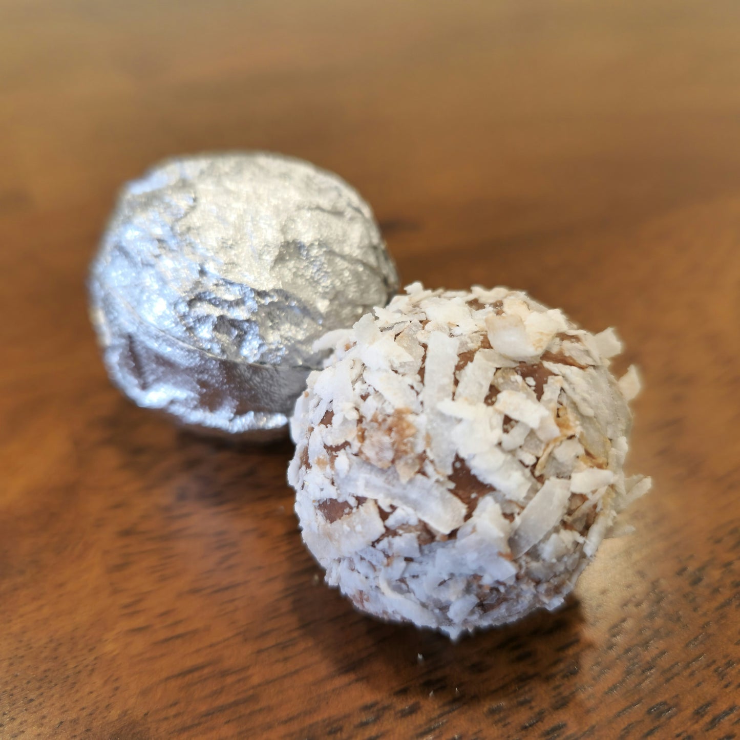 Dark Chocolate Date and Coconut Truffles