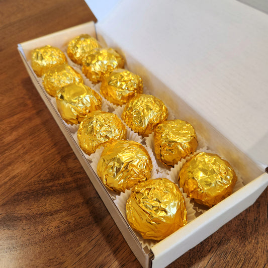 Dark Chocolate Date and Hazelnut Truffles